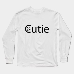 Cutie being cute Long Sleeve T-Shirt